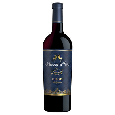 Buy Menage A Trois Merlot Lavish California 750ML Online -Craft City