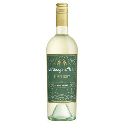 Buy Menage A Trois Pinot Grigio Limelight California 750ML Online -Craft City