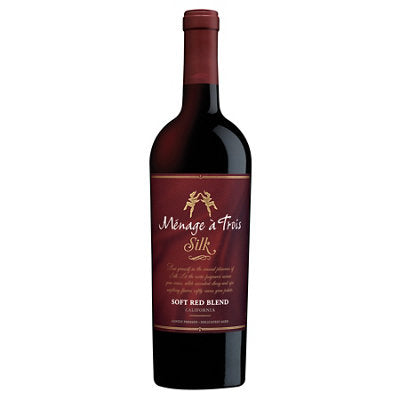 Buy Menage A Trois Soft Red Blend Silk California 750ML Online -Craft City