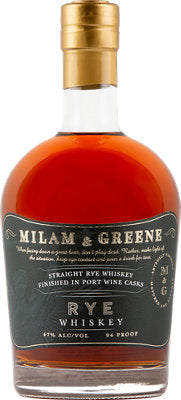 Buy Milam & Greene Straight Rye Whiskey Finished In Port Wine Casks 94 750ML Online -Craft City