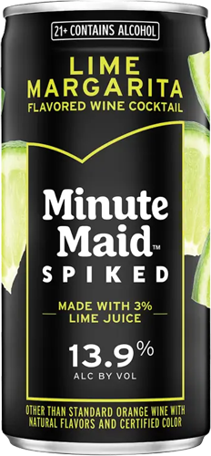 minute maid spiked wine lime margarita can
