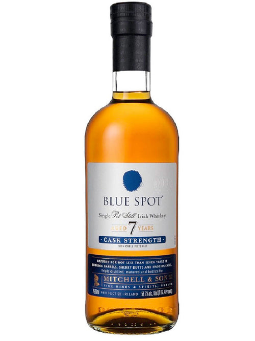 Blue Spot Single Pot Still Irish Whiskey Cask Strength 7 Yr 116.8 750ML