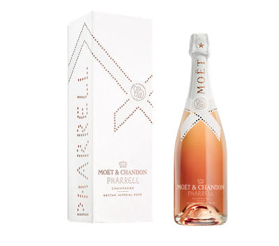 Buy Moet & Chandon Champagne Demi Sec Rose Nectar Imperial Pharrell W/ Gift Box 750ML Online -Craft City