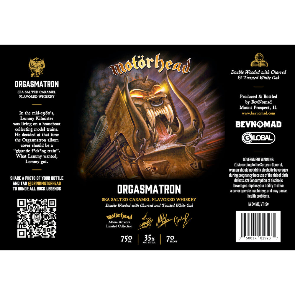 Buy Motrhead Orgasmatron Sea Salted Caramel Whiskey Limited Edition Online -Craft City