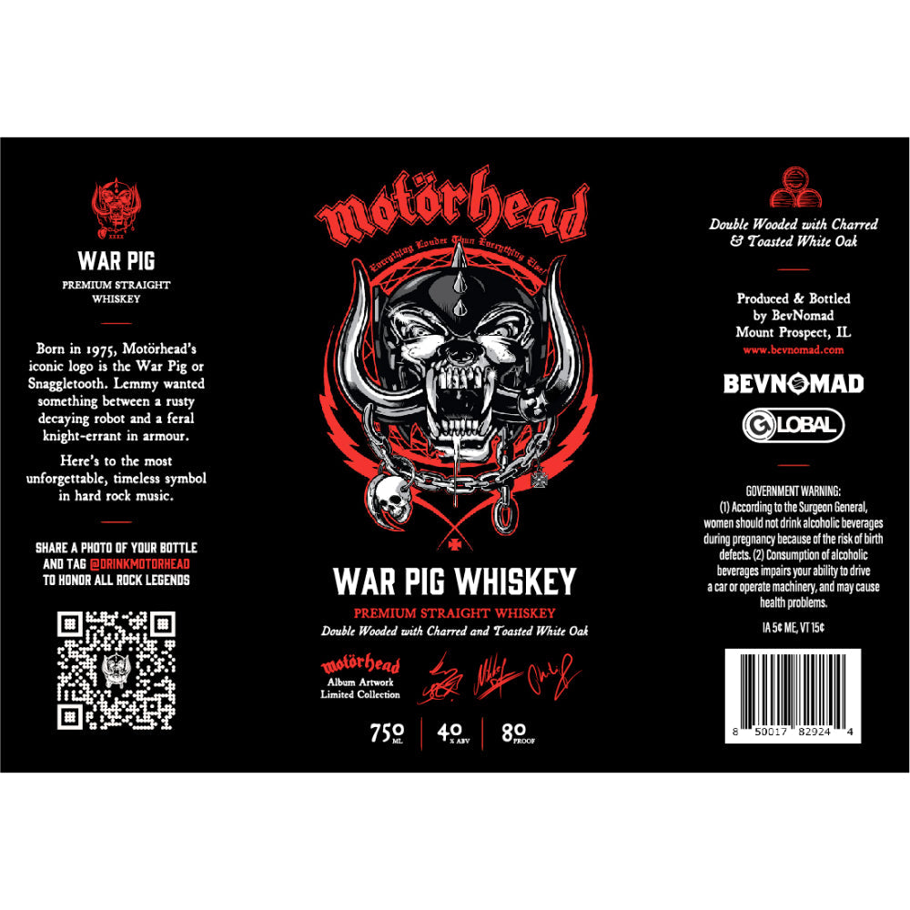 Buy Motorhead War Pig Whiskey Online -Craft City
