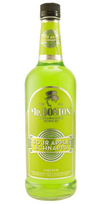 Buy Mr. Boston Sour Apple Schnapps 30 750ML Online -Craft City