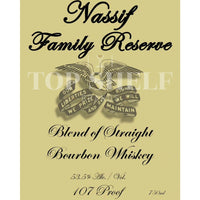 Buy Nassif Family Reserve Blend of Straight Bourbon Batch 1 Online -Craft City