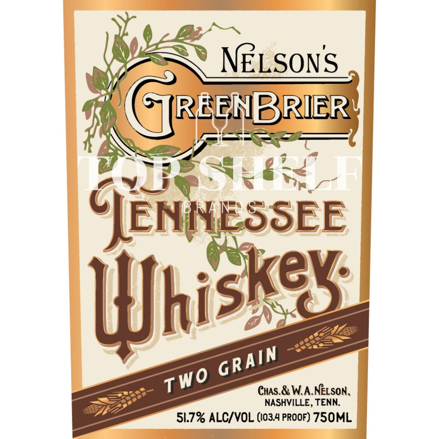 Buy Nelsonôs Green Brier Two Grain Tennessee Whiskey Online -Craft City