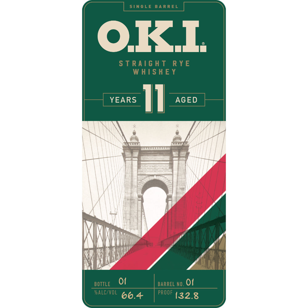 Buy O.K.I. 11 Year Old Single Barrel Straight Rye Whiskey Online -Craft City