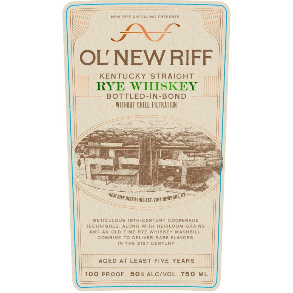 Buy Ol’ New Riff Bottled in Bond Straight Rye Whiskey Online -Craft City