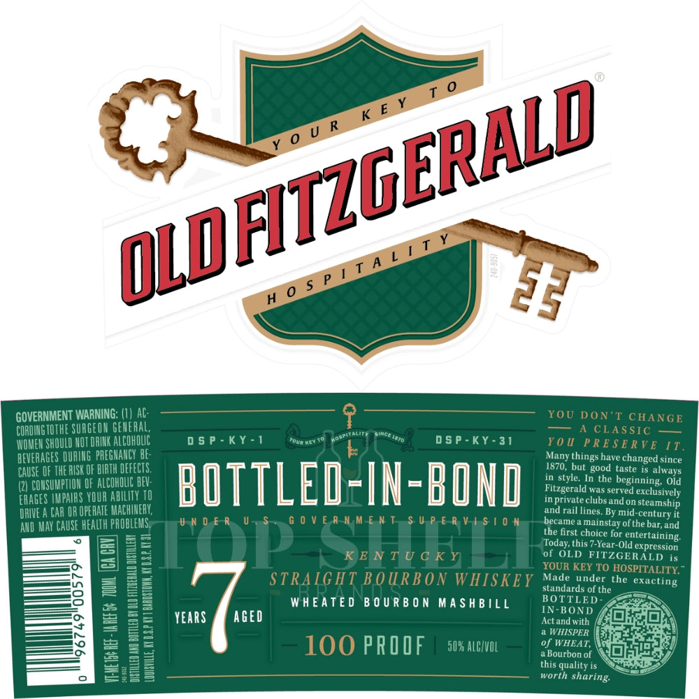 Buy Old Fitzgerald 7 Year Old Bottled in Bond Bourbon Online -Craft City