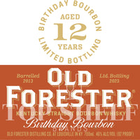 Buy Old Forester Birthday Bourbon 2025 Online -Craft City