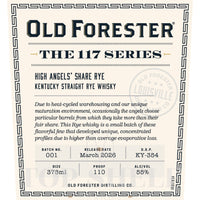 Buy Old Forester The 117 Series High Angelsô Share Rye Online -Craft City