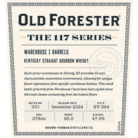 Buy Old Forester The 117 Series Warehouse I Barrels Straight Bourbon Online -Craft City