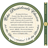 Buy Old Forester The President's Choice Rye Whiskey Online -Craft City