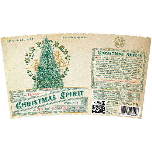 Buy Old Potrero 12 Year Old Christmas Spirit Whiskey Online -Craft City
