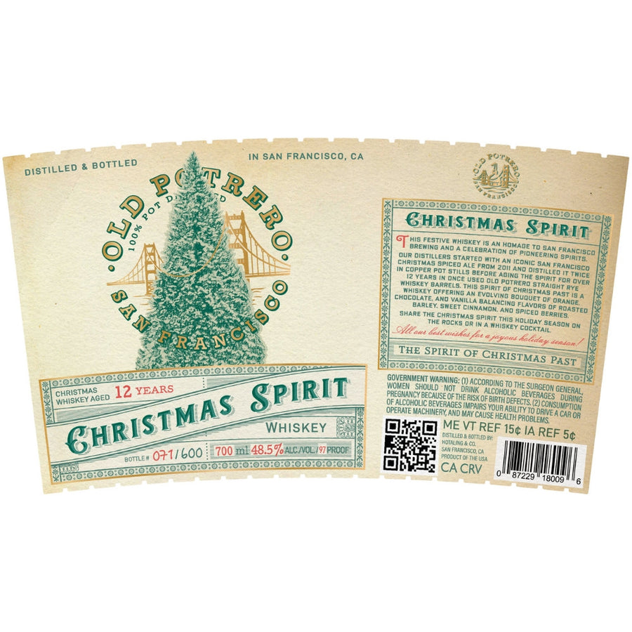 Buy Old Potrero 12 Year Old Christmas Spirit Whiskey Online -Craft City