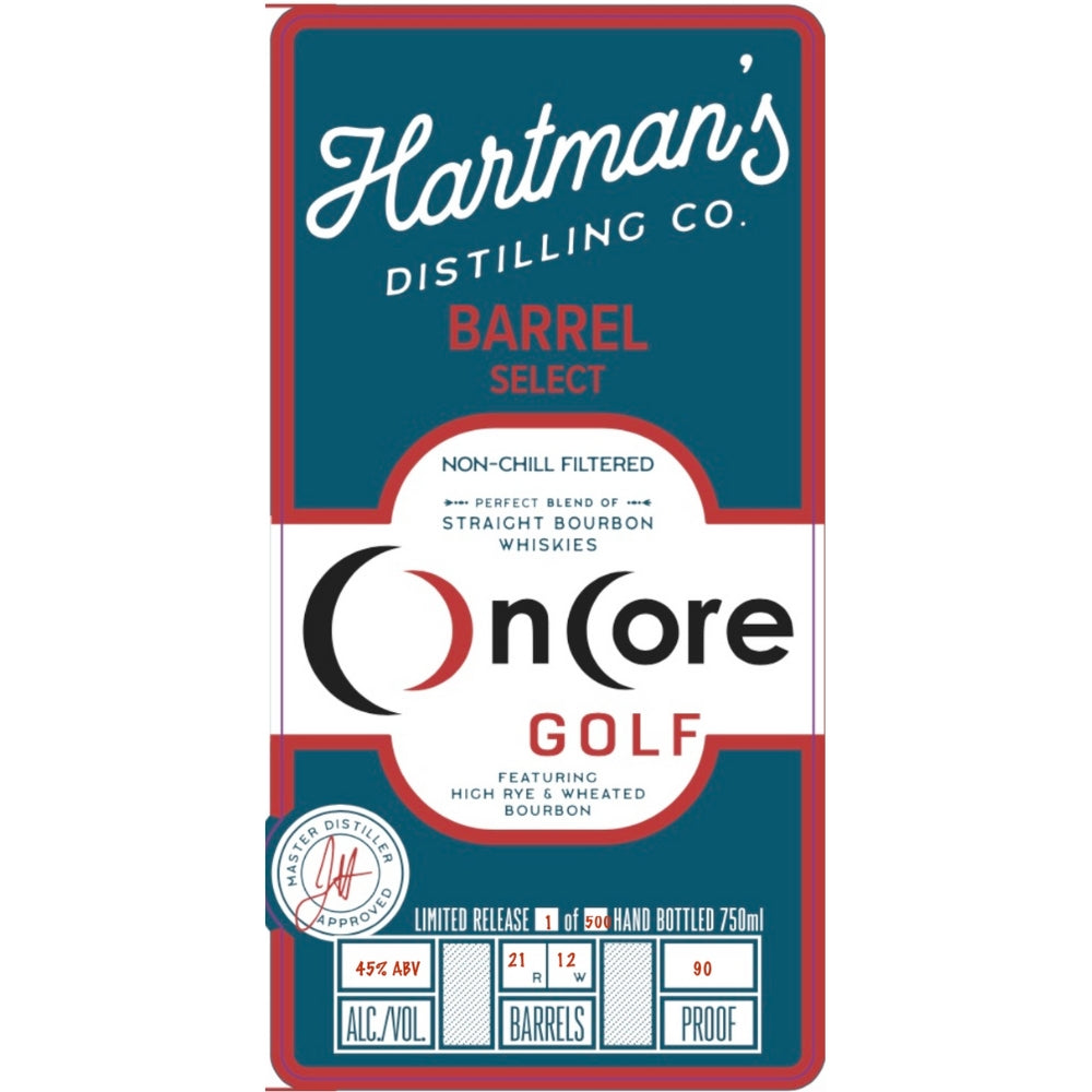 Buy OnCore Golf Barrel Select Straight Bourbon Online -Craft City