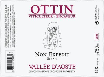 Buy Ottin Syrah Non Expedit Valle D'Aosta 2022 750ML Online -Craft City