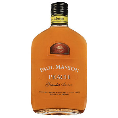 Buy Paul Masson Peach Flavored Brandy Grande Amber 54 375ML Online -Craft City
