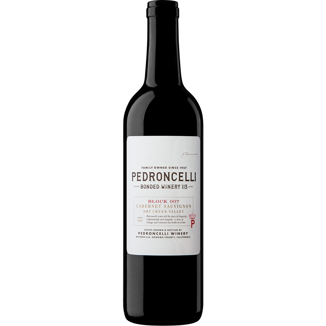 Buy Pedroncelli Cabernet Sauvignon Block 007 21 750ML Online -Craft City