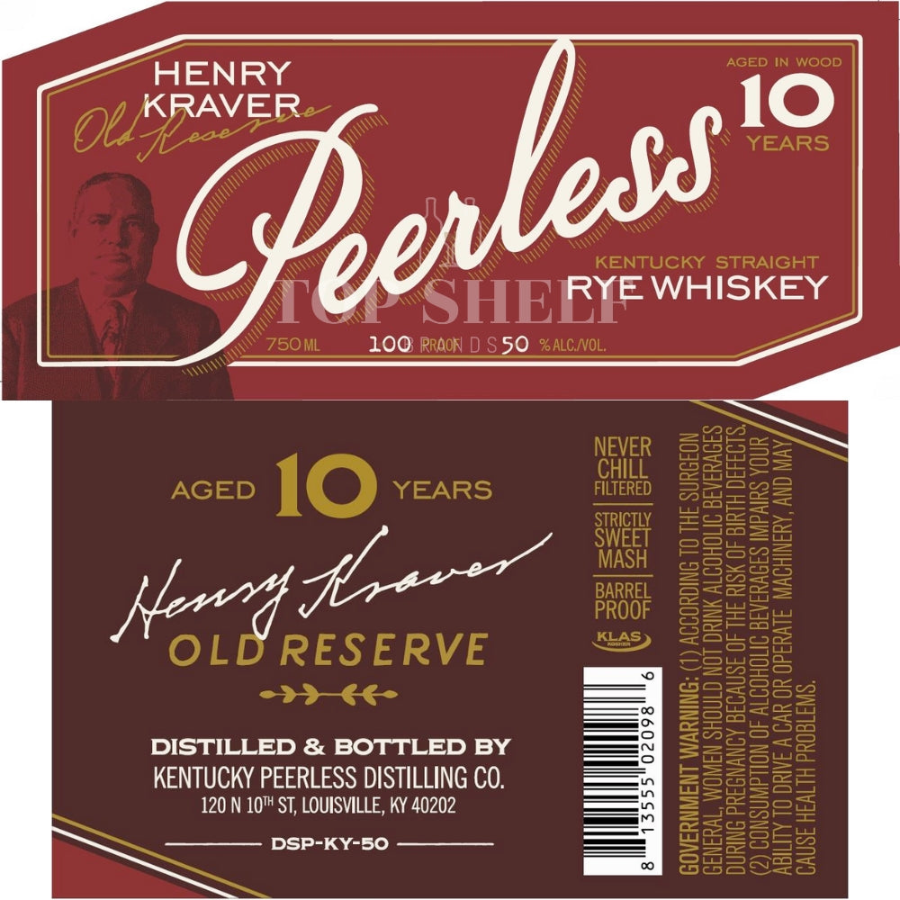 Buy Peerless Henry Kraver 10 Year Old Rye Whiskey Online -Craft City