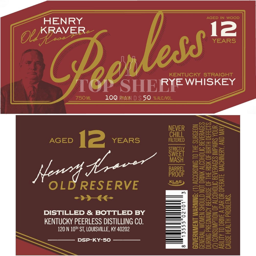 Buy Peerless Henry Kraver 12 Year Old Rye Whiskey Online -Craft City