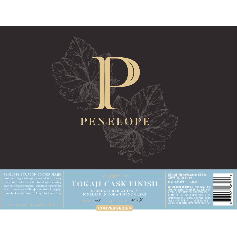 Buy Penelope 10 Year Old Tokaji Cask Finish Straight Rye Online -Craft City