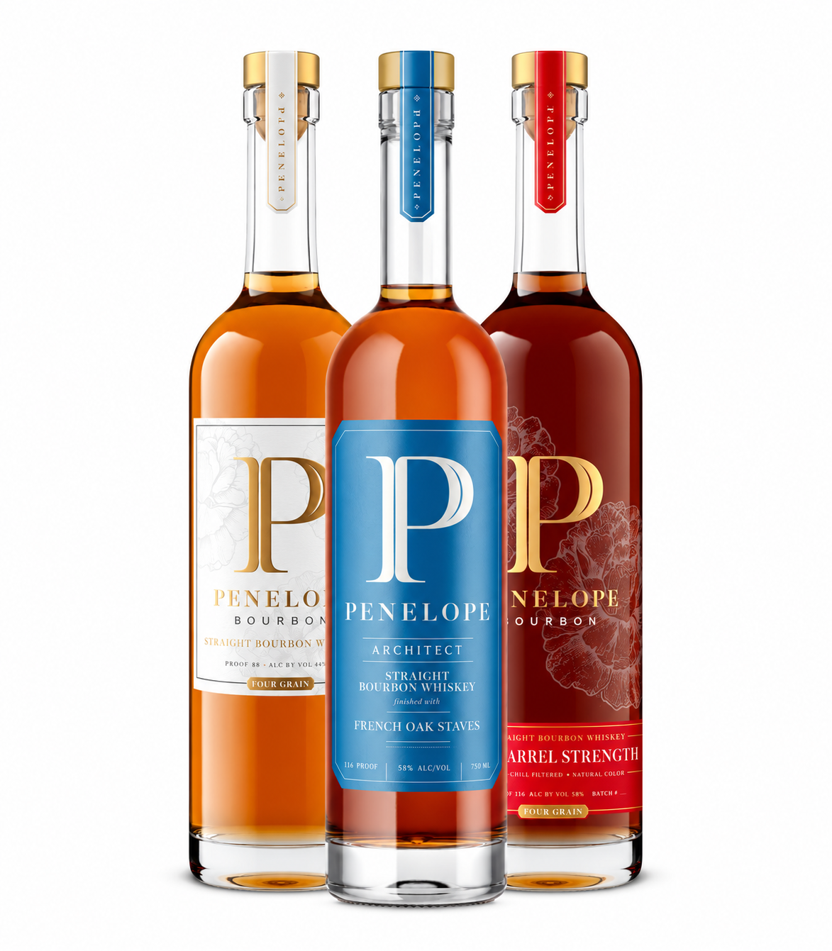 Buy Penelope Four Grain, Architect & Barrel Strength Bourbon 3PK Bundle Online -Craft City