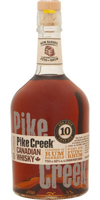 Buy Pike Creek Canadian Whisky Finished In Rum Barrels 10 Yr 84 750ML Online -Craft City