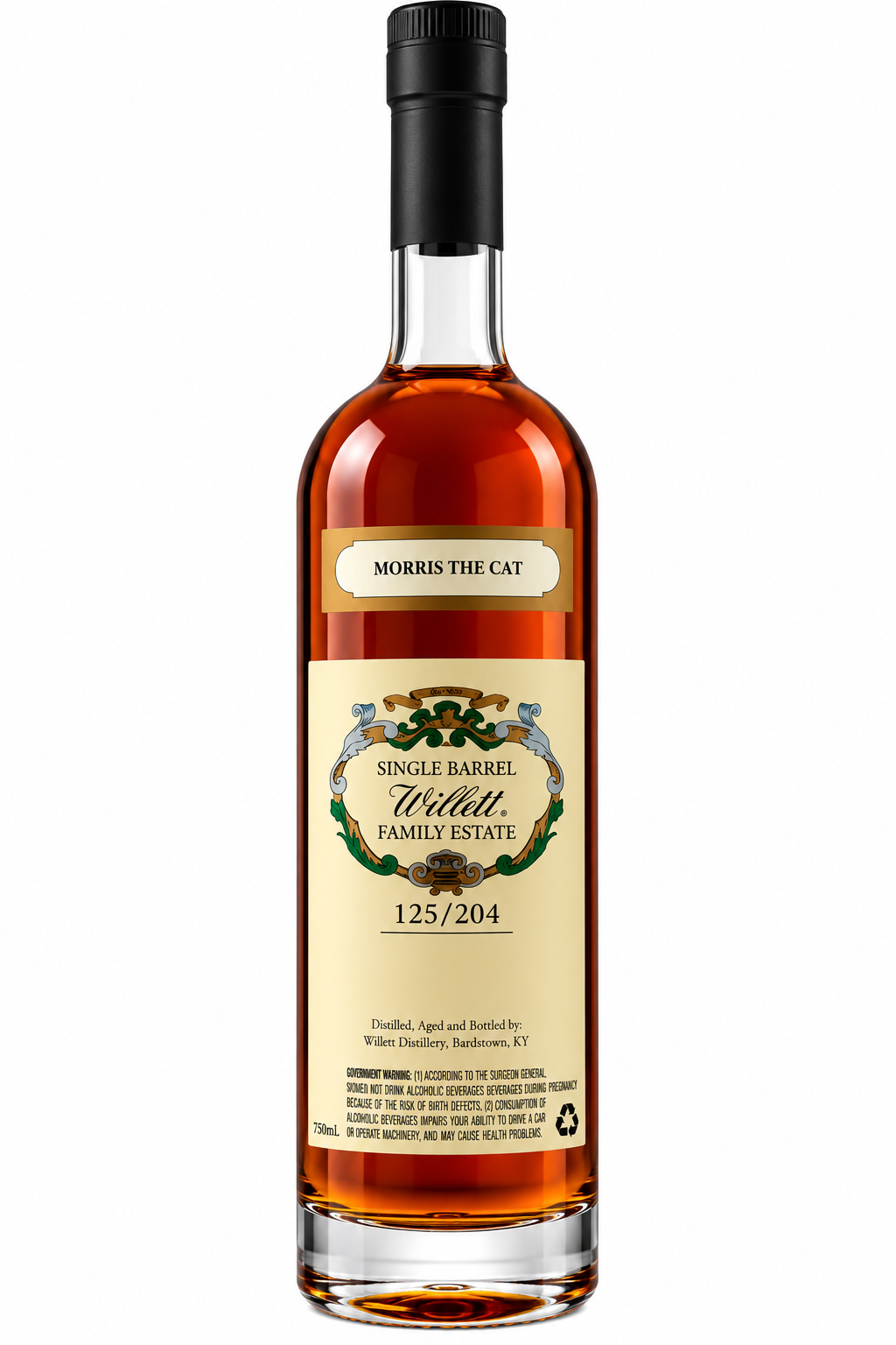 Willett Family Estate Single Barrel 7 Year Old Rye Whiskey #2342 'Morris The Cat'