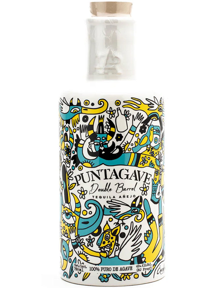 Puntagave Ceramic Double Barrel Añejo