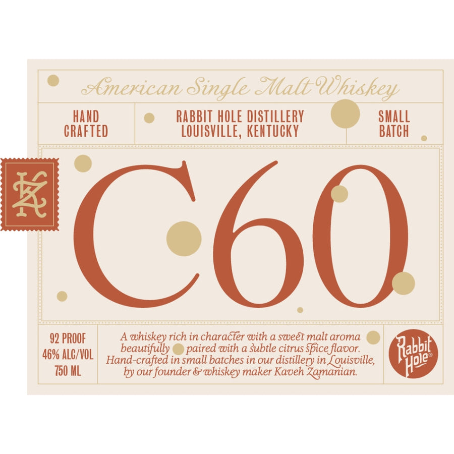 Buy Rabbit Hole C60 American Single Malt Whiskey Online -Craft City
