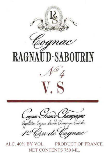 Buy Ragnaud Sabourin Cognac 'VS No. 4' Online -Craft City