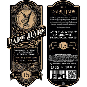 Buy Rare Hare 15 Year Old Whiskey Finished With French Oak Staves Online -Craft City
