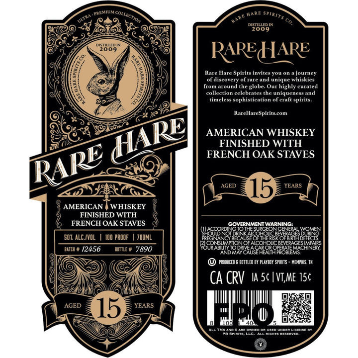 Buy Rare Hare 15 Year Old Whiskey Finished With French Oak Staves Online -Craft City