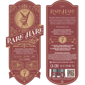 Buy Rare Hare 7 Year Old Bourbon Finished with French Oak Staves Online -Craft City