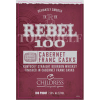 Buy Rebel 100 Cabernet Franc Casks Bourbon Online -Craft City