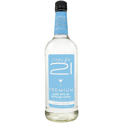 Buy Recipe 21 Vodka Premium 80 1L Online -Craft City
