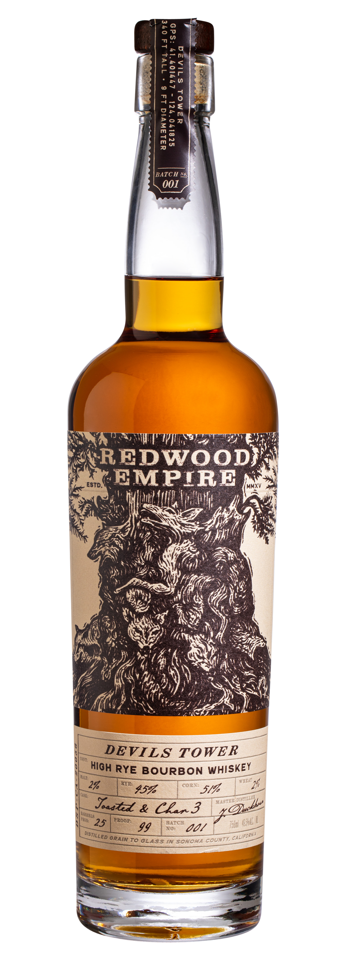 Buy Redwood Empire Bourbon Devil Tower 750ML Online -Craft City