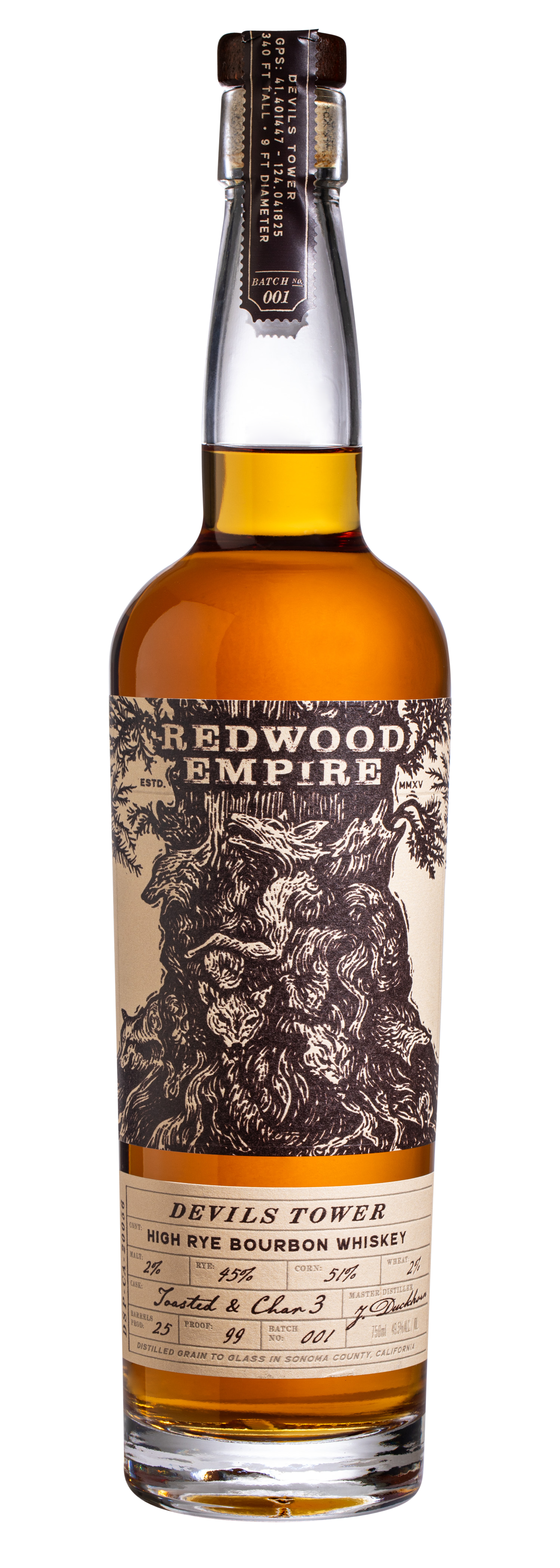 Buy Redwood Empire Bourbon Devil Tower 750ML Online -Craft City