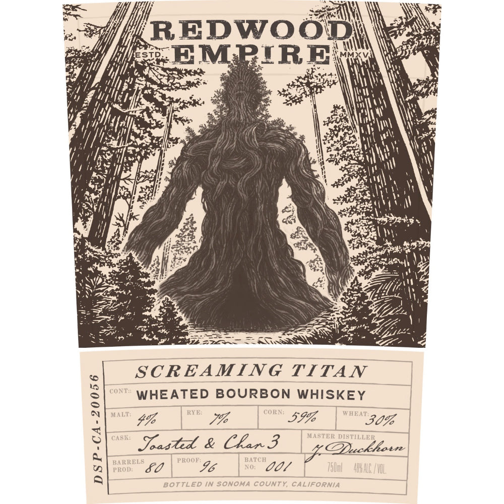Buy Redwood Empire Screaming Titan Wheated Bourbon Online -Craft City
