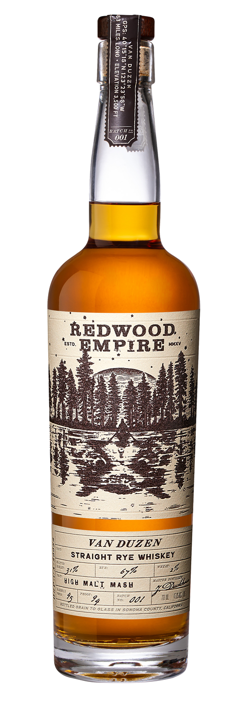 Buy Redwood Empire Strength Rye Van Duz 700ML Online -Craft City