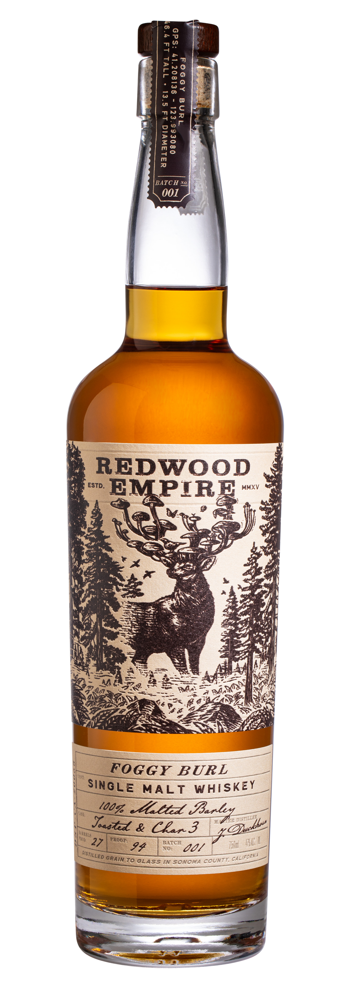 Buy Redwood Empire Whiskey Single Foggy 750ML Online -Craft City