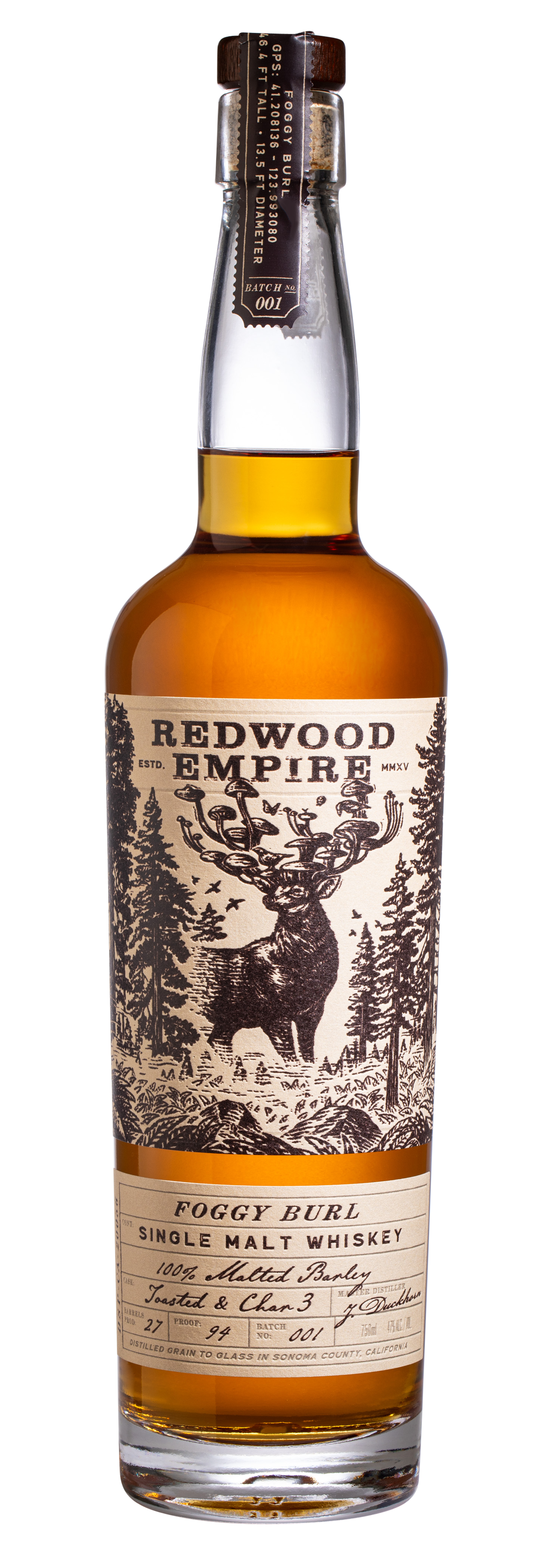 Buy Redwood Empire Whiskey Single Foggy 750ML Online -Craft City