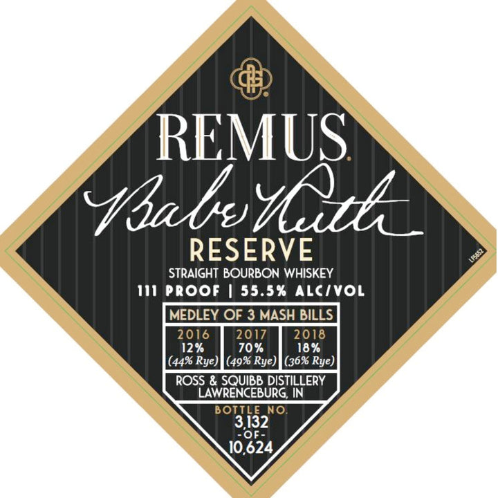 Buy Remus Babe Ruth Reserve Straight Bourbon Online -Craft City