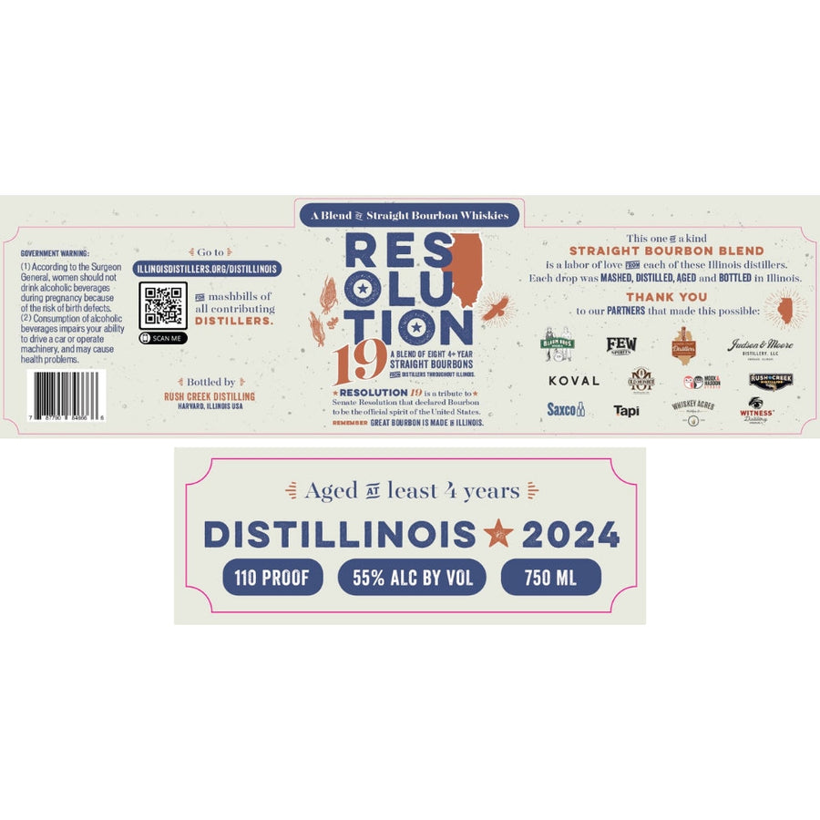 Buy Resolution 19 Distillinois 2024 Straight Bourbon Online -Craft City