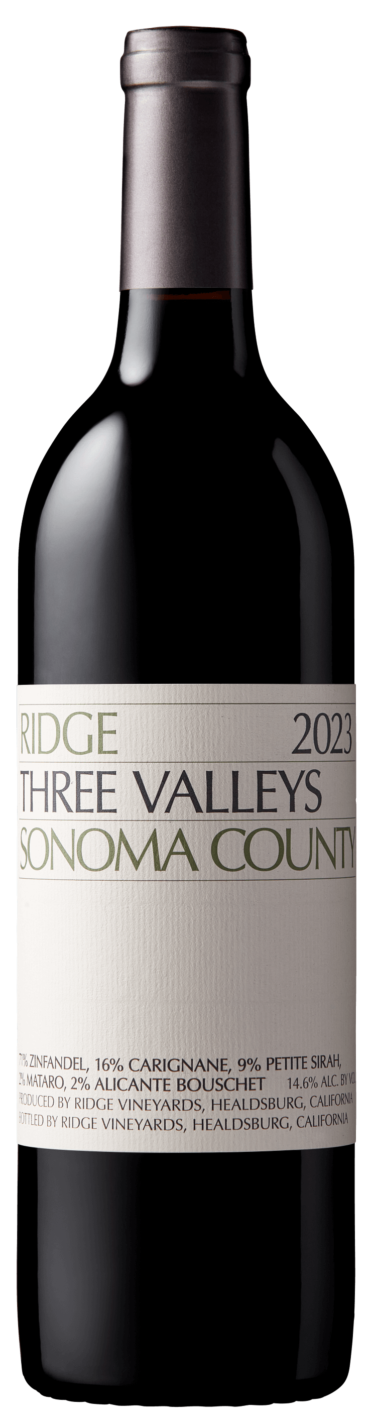 Buy Ridge Three Valley Red Blend 23 750ML Online -Craft City