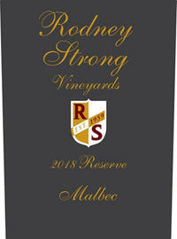 Buy Rodney Strong Malbec Reserve Sonoma County 2018 750ML Online -Craft City