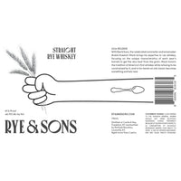 Buy Rye & Sons Straight Rye 2024 Release Online -Craft City